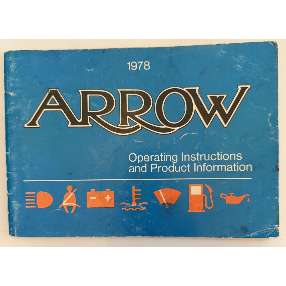 1978 Plymouth Arrow Owner's Manual 81-270-8114